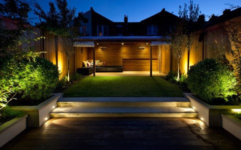 garden lighting in wimbledon